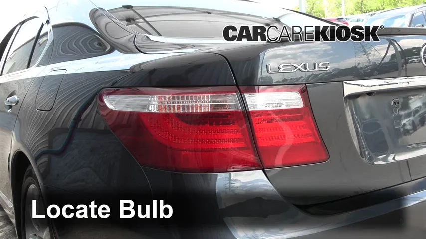 2008 Lexus LS460 4.6L V8 Luces Luz de giro trasera (reemplazar foco)